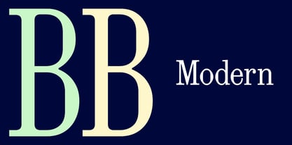 BB Modern Font Poster 1